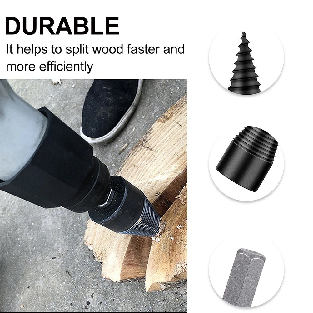 

Wood Chopping Bit Carpenter Drill Log Splitter for Firewood Woodworking Hole Opener Tool Steel Splitting Tools
