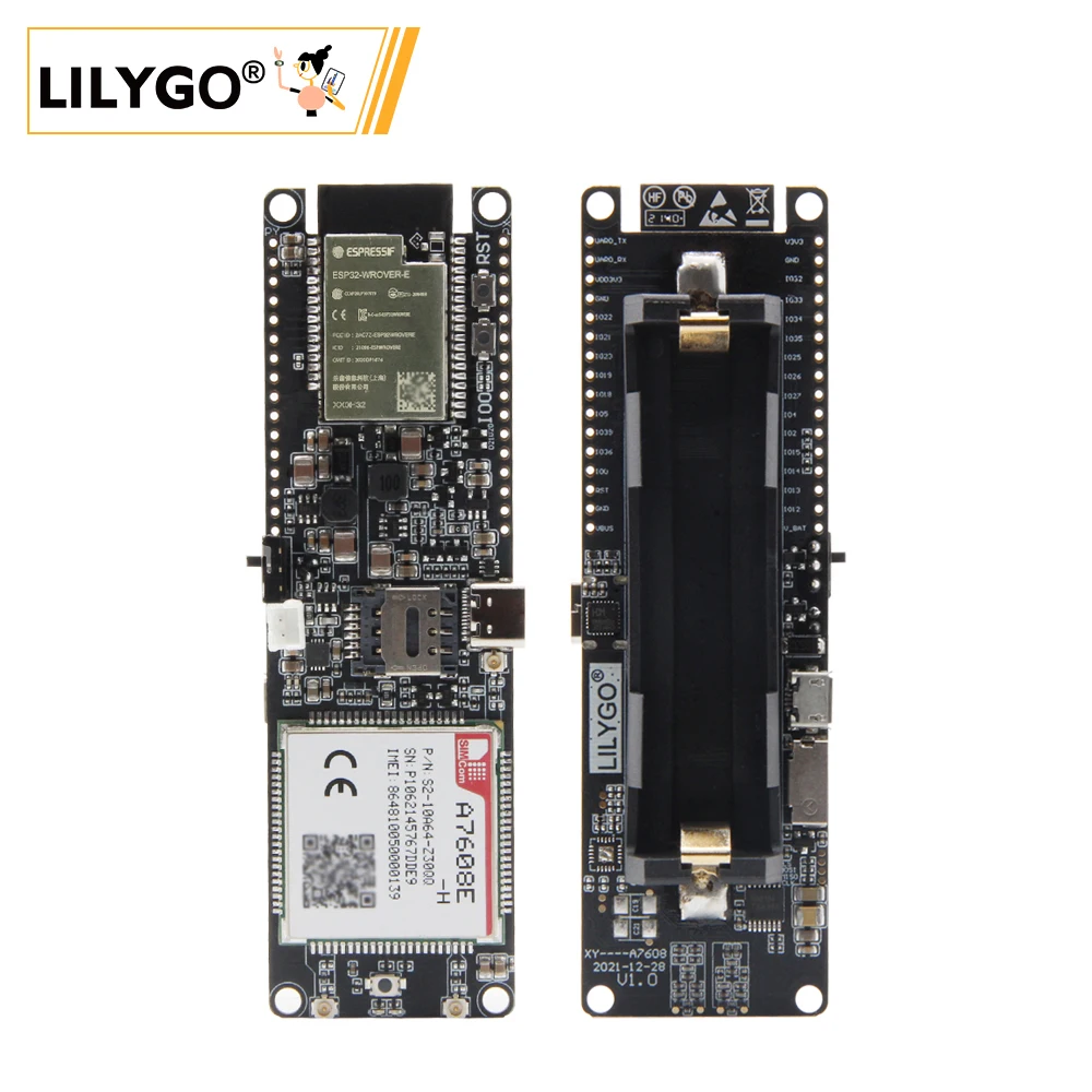LILYGO® T-SIM A7608E-H A7608SA-H ESP32 LTE Cat 4 szybka sieć 4G antena GPS bezprzewodowa sieć WiFi rozbudowanie o funkcję Bluetooth