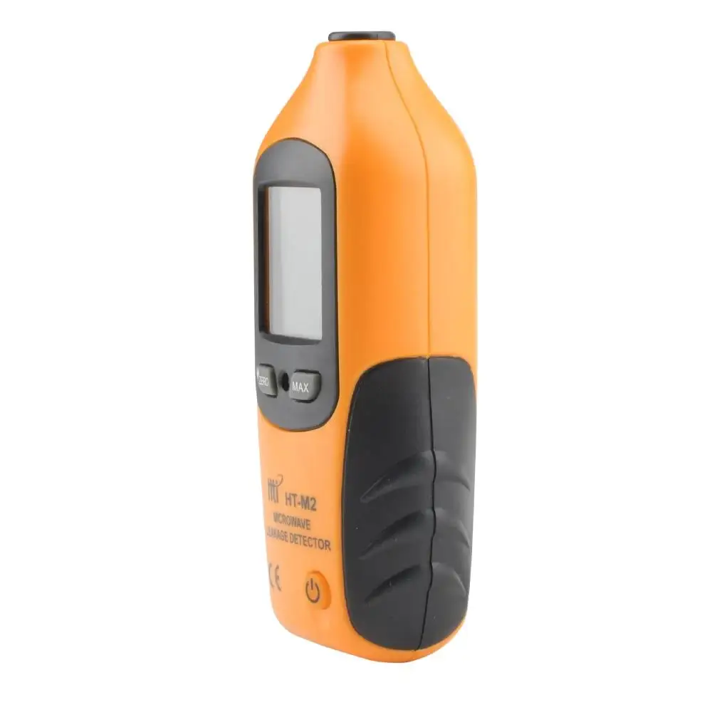 HTI detektor kebocoran Microwave HT-M2, lampu latar Digital tampilan LCD Akurasi Tinggi Penguji radiasi Meter 0-9.99mW/cm2