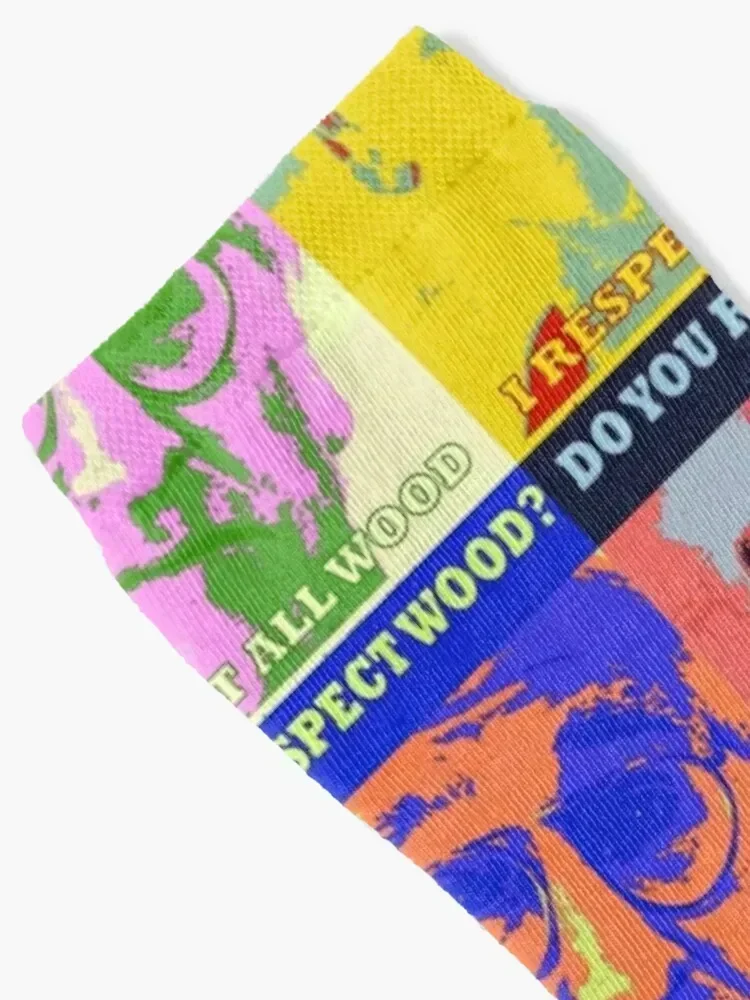 Respect All Wood Socks Rugby tennis floral Heating sock Socks Ladies Men's