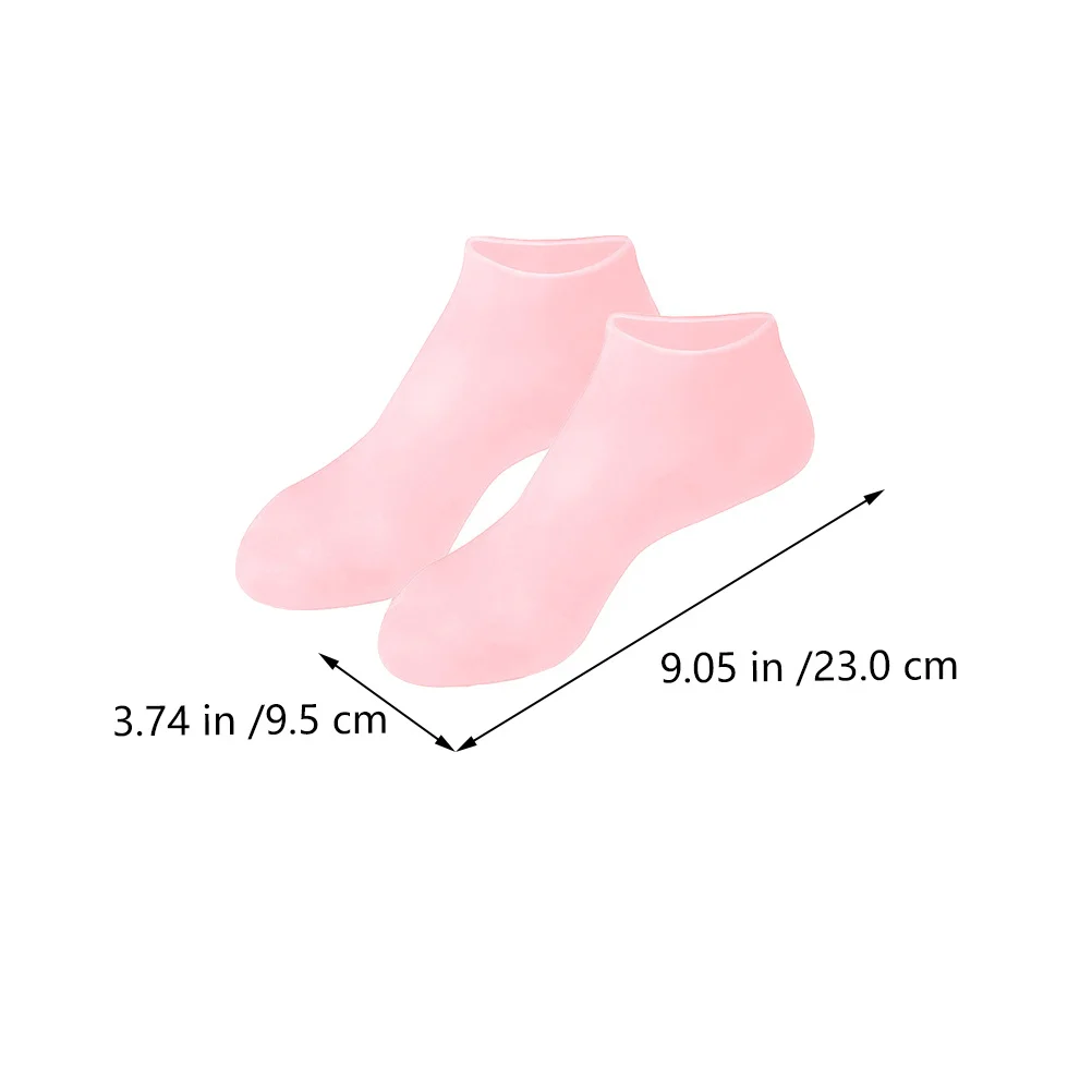 3 أزواج من الجوارب المرطبة المضادة للتكسير للبشرة الجافة والمتشققة، مستلزمات العناية بالقدم القابلة لإعادة الاستخدام، أغطية القدم الناعمة، أدوات العناية بالبشرة #1