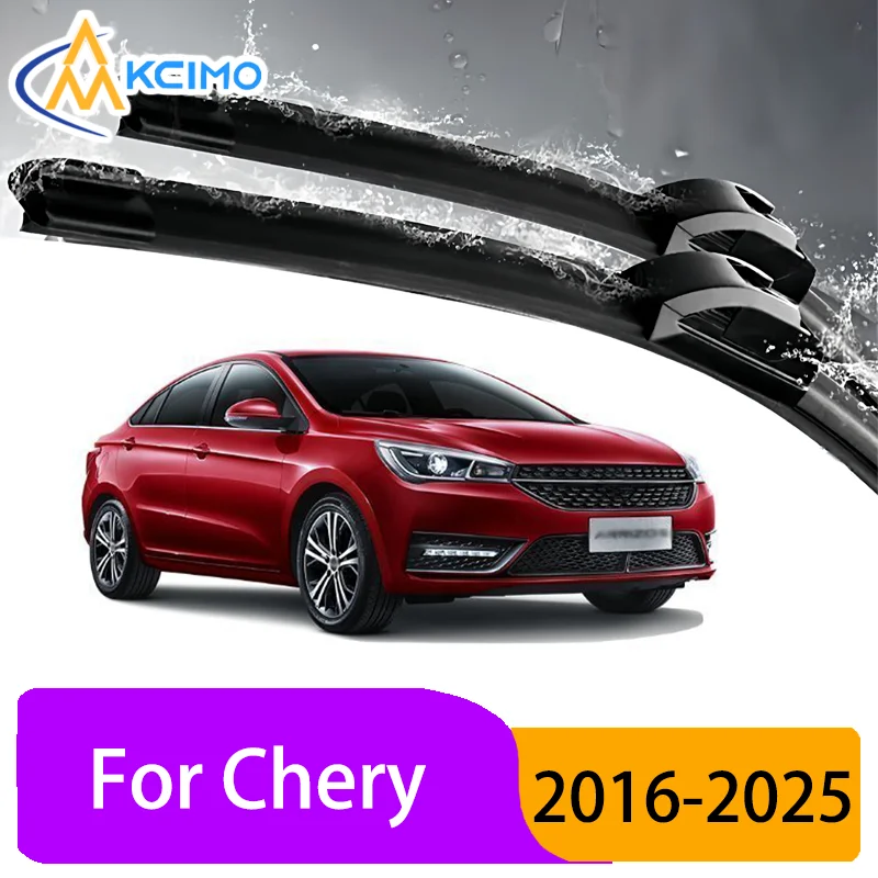 

All Season Silent Front Wiper Blades for Chery Arrizo 5 2016-2025 2017 Rain Snow Resistant Clear Visibility Guarantee Long-Last