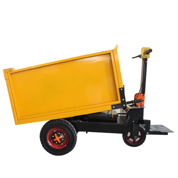 

Small Electric Hand Push Tool Cart Ash Engineering Dump Trolley Cargo Mining Electric Dump Truck Transport Tricycle