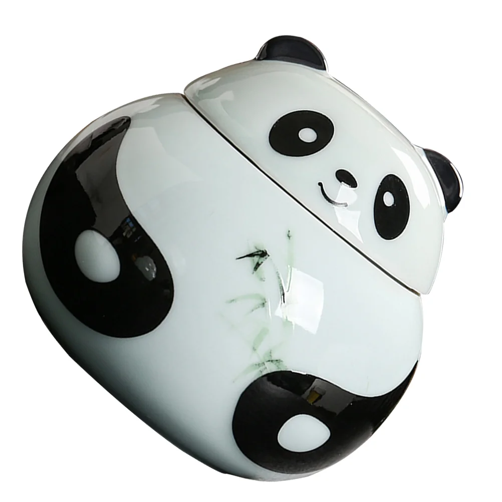 

Panda Household Canister Kitchen Storage Candy Jar Coffee Decorative Jars With Lids Ceramic Containers