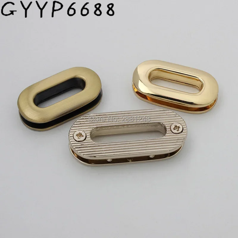 10-30pcs 18mm 25mm 5 colors rainbow High quality material grommet fashion bags metal fitting hardware oval eyelets with screws