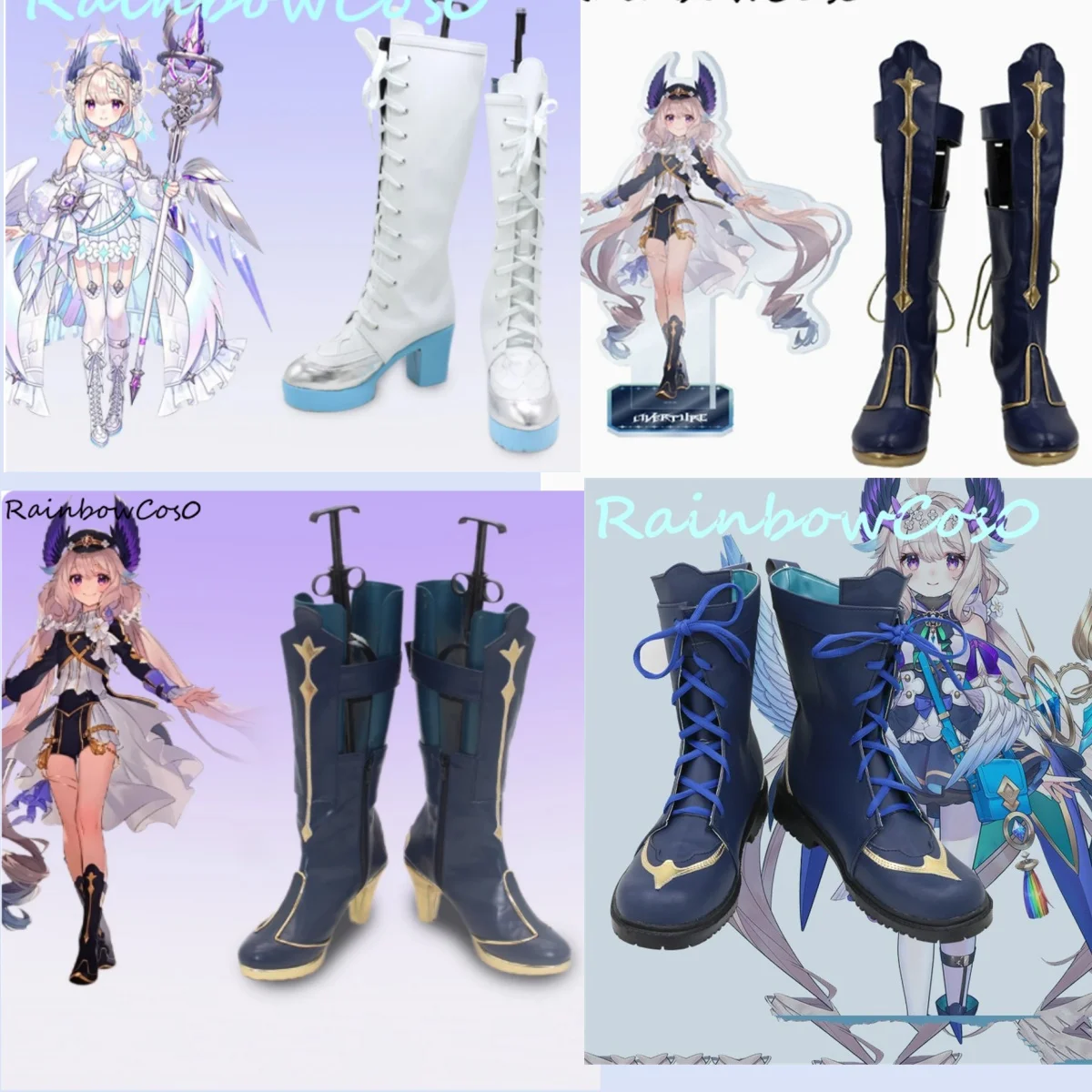 Enna Alouette Virtual YouTuber vtuber hololive Cosplay Shoes Boots Game Anime Halloween Christmas RainbowCos0 W2980