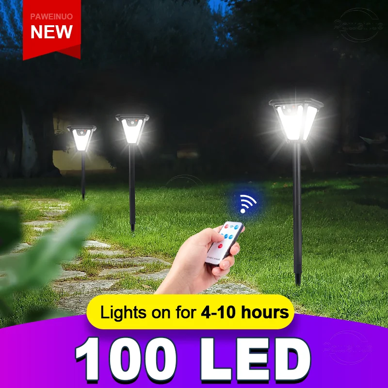 

Solar Pathway Garden Decor Lights IP65 Waterproof Solar Lamp Outdoor With Motion Sensor Patio Yard Lawn Sunlight Wall Lamp