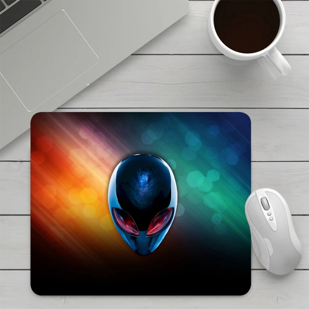 Dell Alienware Small Gaming Mouse Pad Computer Mousepad PC Gamer Mouse Mat Laptop Office Mausepad Silicone Keyboard Mat Desk Pad