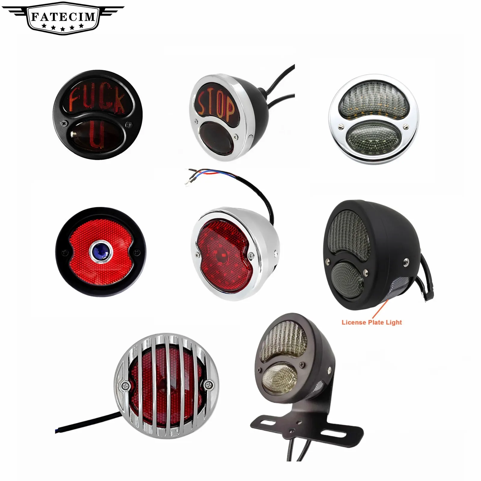 Classic Retro Motorcycle LED Tail Light for Sportster