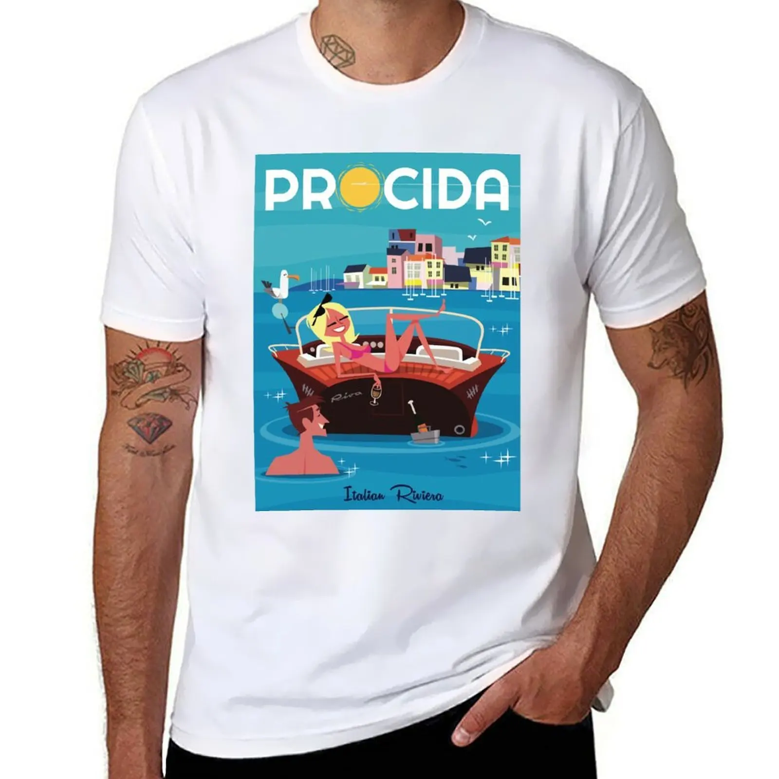 

Procida poster T-Shirt man t shirt summer t shirt for man T-Shirt