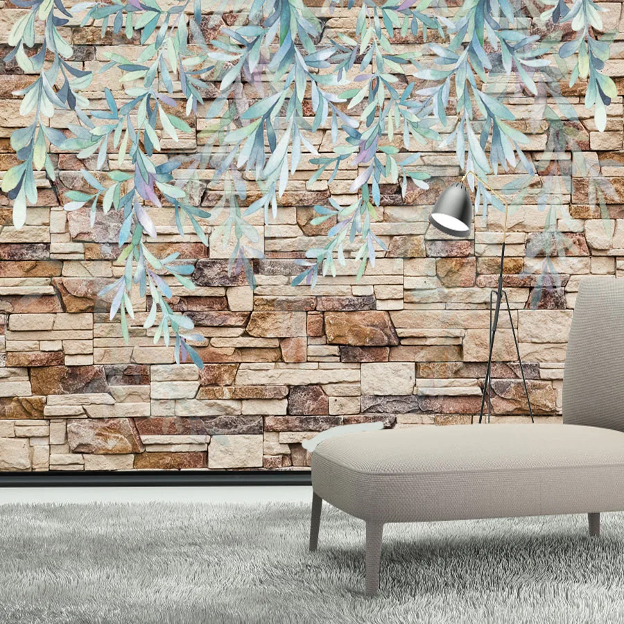 

Peel and Stick Wallpaper Removable Accept for Living Room Brick Wall Stickers Contact Paper Wall Papers Home Decor TV Covering