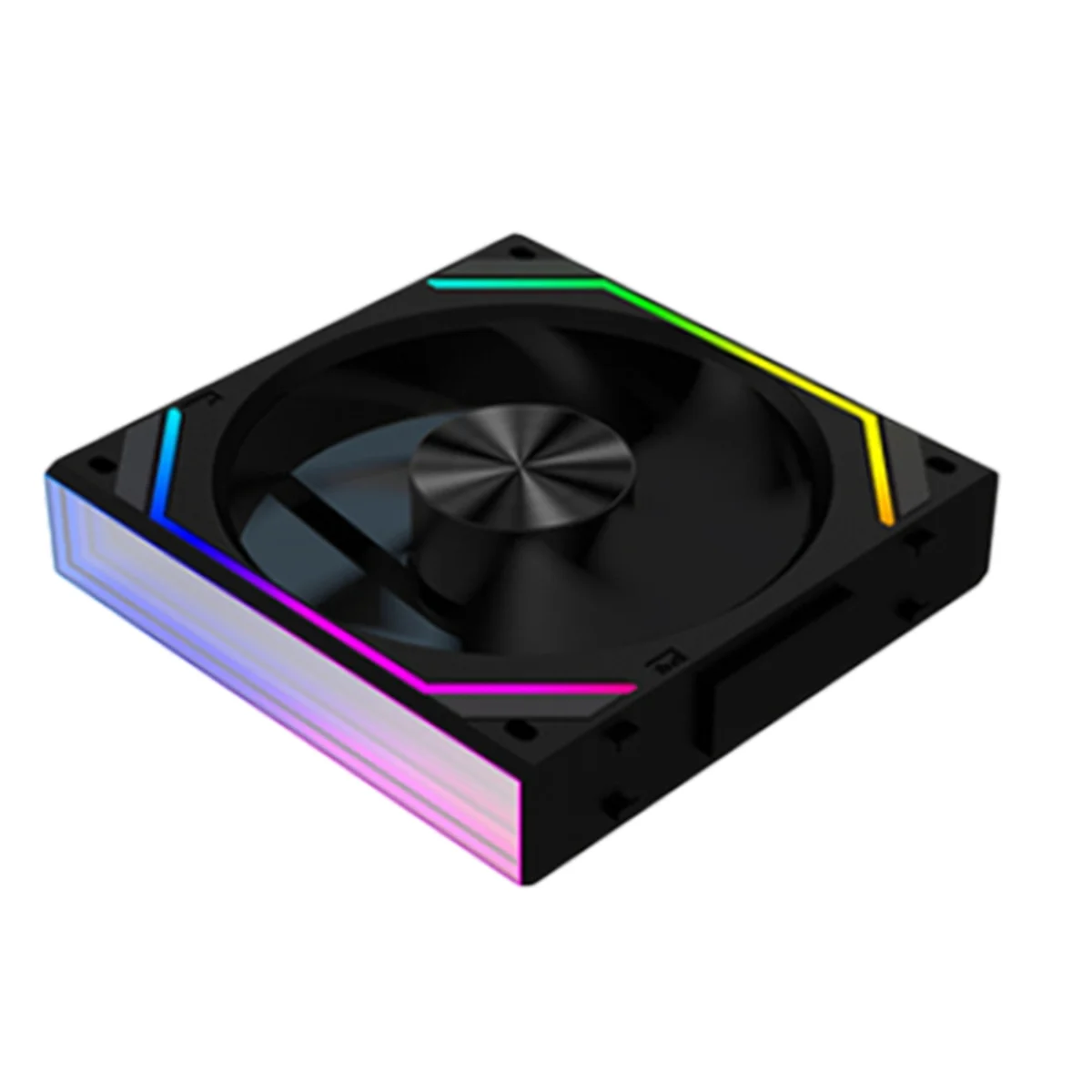 N88R V2RS Case Fan Magic Block Free Splicing 120mm PC Computer 12V Chassis Fan Lian 3PIN 5V ARGB Divine Light Li Black,B