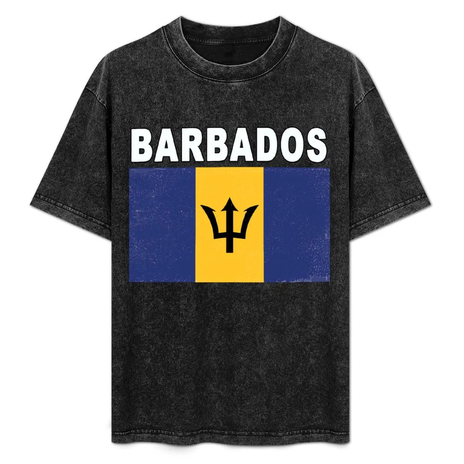 

Barbados Distressed Bajan Flag Design T-Shirt Running Performance Short Sleeve Tee