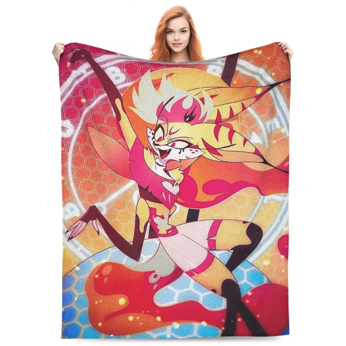 Helluva Boss Beelzebub Blankets Fleece Sofa Throw Blanket Lightweight for Couch Bedding Office Throws Bedspread Quilt