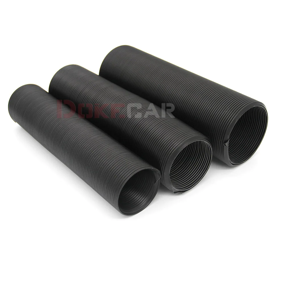 51/63/75MM Car Engine Flexible Hose Air Intake Pipe Inlet Tube Intake Cold Ducting Feed Hose Pipe Universal 1M