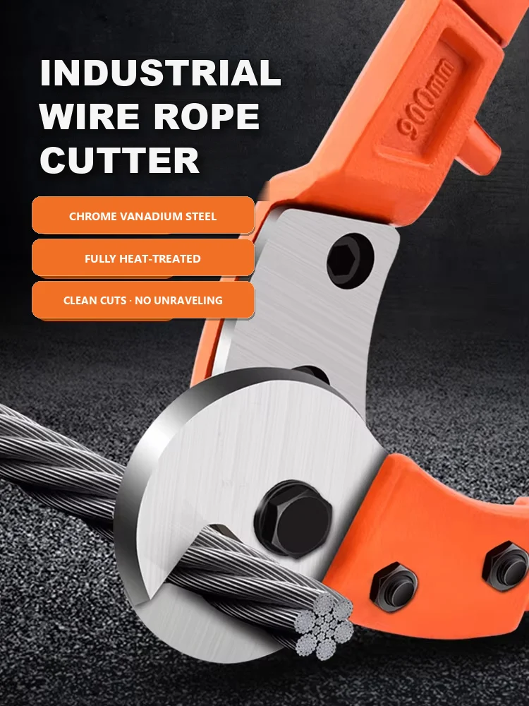 Forged CH-V Alloy Steel Cutters Pliers 1-16mm Diameter Steel Wire Rope Cable Cut Tool 8-42inch for Industrial Use