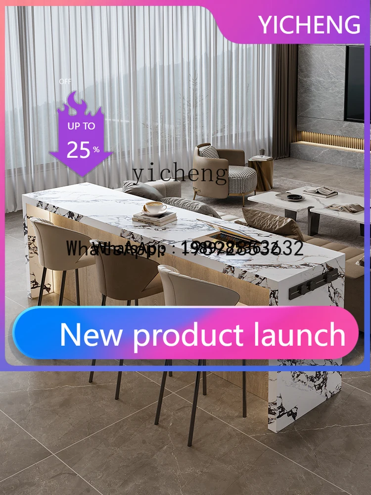 

A2-3 Cream Style Stone Plate Kitchen Island Dining Tle Kitchen Partition Multifunctional Center Guide Console Console