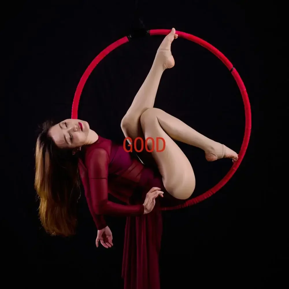 Aerial Lyra Hoop Set 85cm/90cm Circus for Beginners Professionals Ring Kit Yoga Equipment for Kid