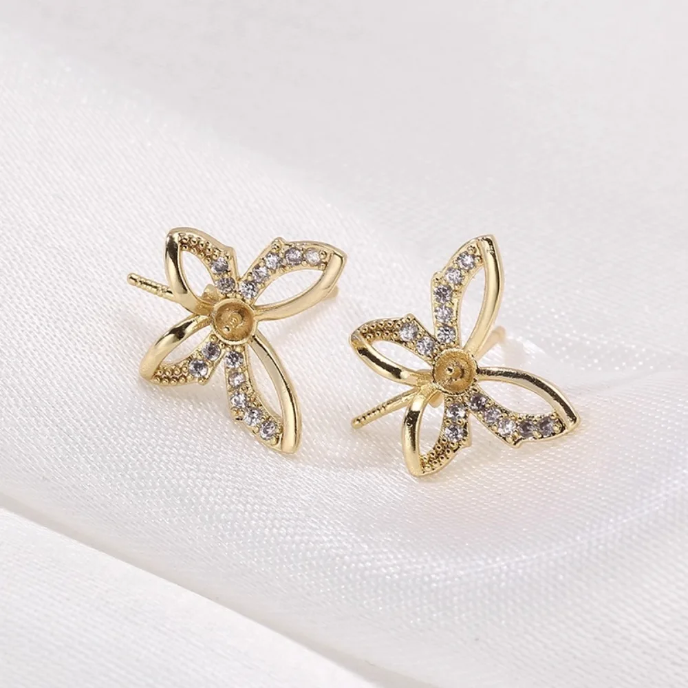 

6 шт., игла из стерлингового серебра 925 пробы, 18-каратное золото, латунные серьги с покрытием, ювелирные изделия своими руками, серьги с жемчугом, аксессуары