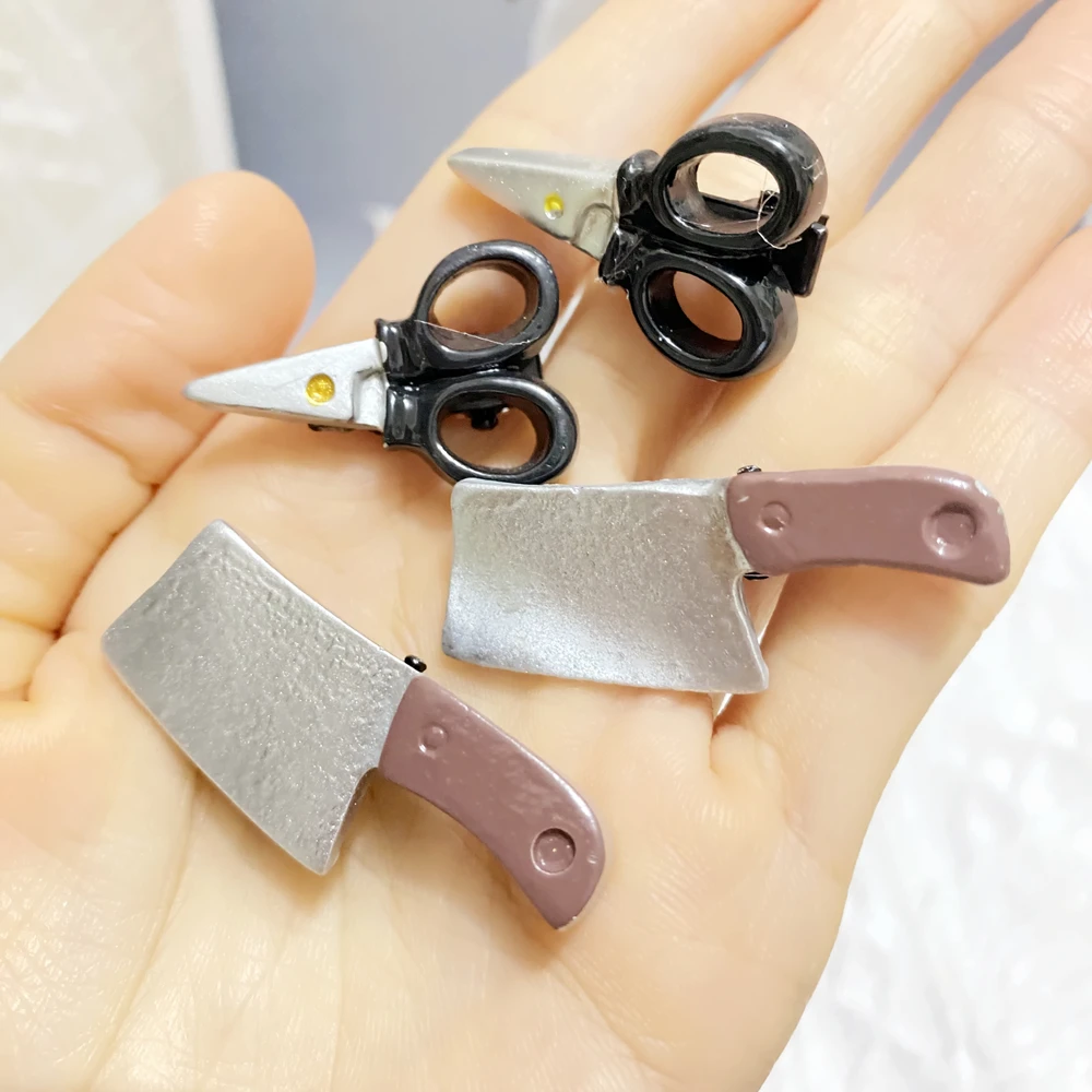 Mini Knife Hair Clip Creative Punk Tableware Hair Claw Clips Hairpin Cute Barrettes Halloween Cool Hair Accessories for Girls image 2