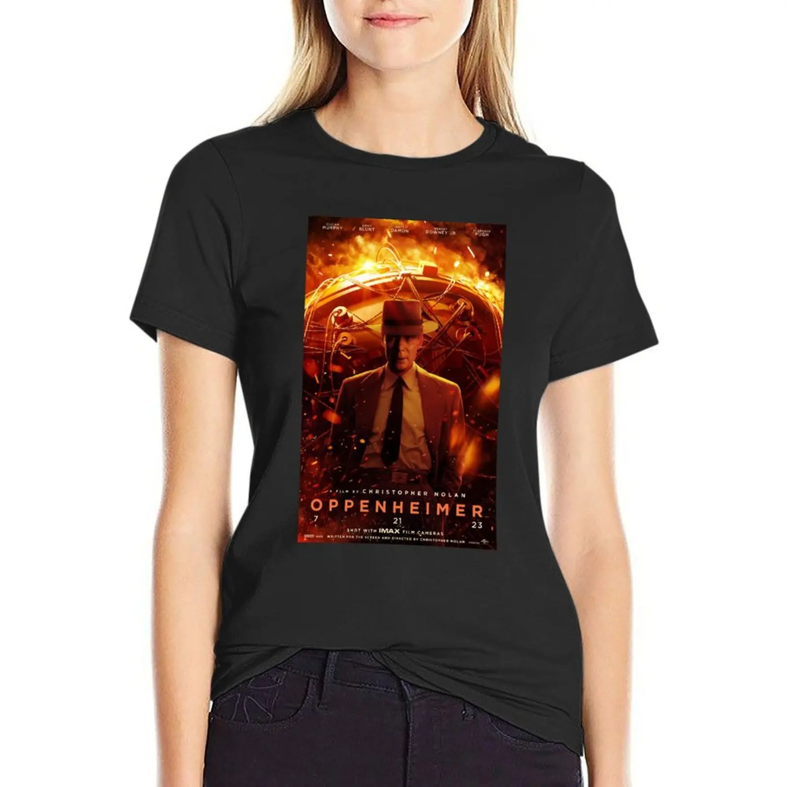 New Top Oppenheimer T-Shirt Blouse Aesthetic clothing tshirts woman