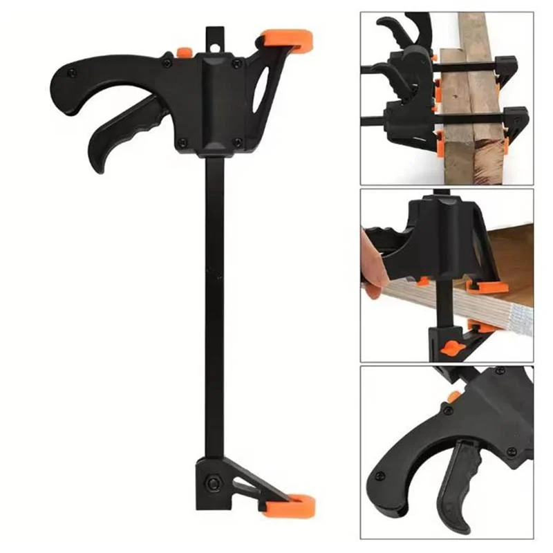 2/5PCS 4inch Bar Clamps for Woodworking, Quick Grip Clamps Trigger Clamp One Handed Ratchet Clamp Mini Small Bar Clamp for Craft