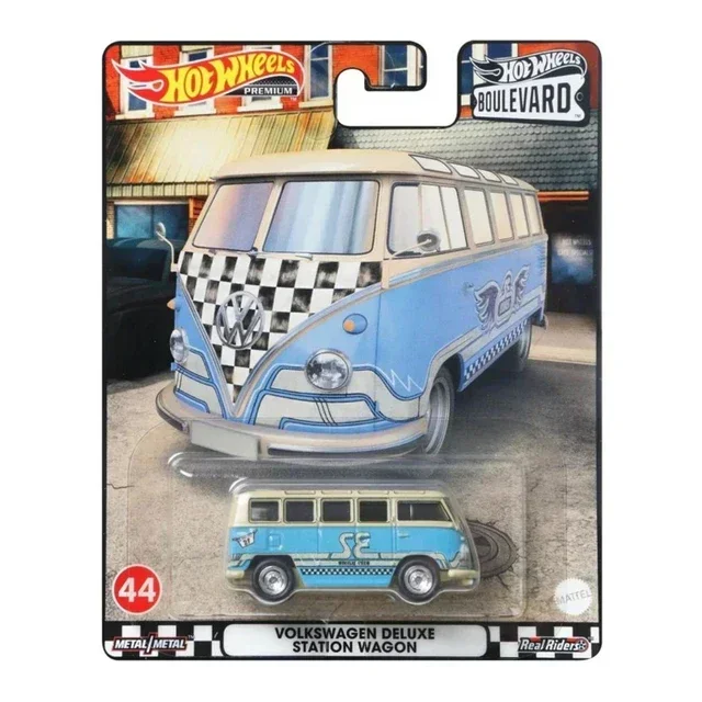 Oryginalne Hot Wheels Premium Car bulwar odlew ze stopu 1/64 autobus Volkswagen Nissan Acura Model kolekcjonerski zabawki dla dzieci dla chłopców