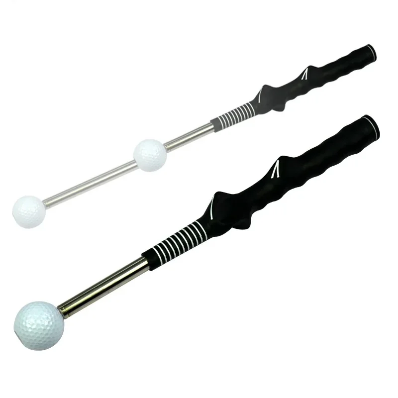 TTYGJ Golf Telescopic Swing Stick Double Grip Trainer Beginner Golf Retractable Rod Training Supplies Posture Corrector