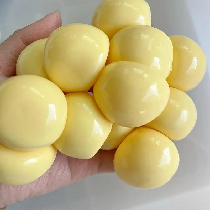 DIY Squeeze Toy Making Supplies 5Pcs Soft TPR Empty Fillable Hollow Ball Skins for Family Parent-child Crafts
