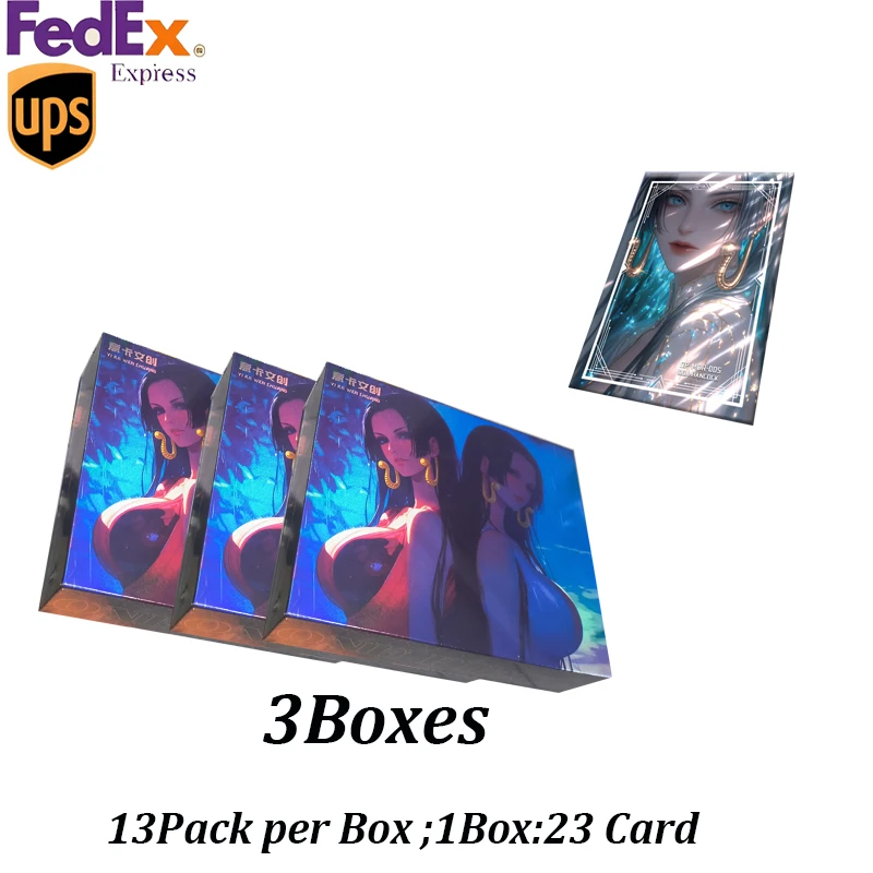 2024Newest Case Wholesale Yika One Piece Boa Hancock Only Collection Card Diamond Card Booster Box Doujin CCG TCG Hobby Gift