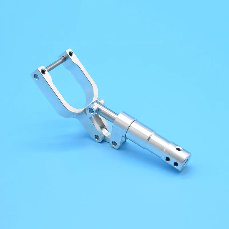 1 Piece 5mm Hole Damping Kneeling Nose Landing Gear Height 95mm to 165mm Worm Shock Tripod For 3-4kg RC Aircraft EDF Plane