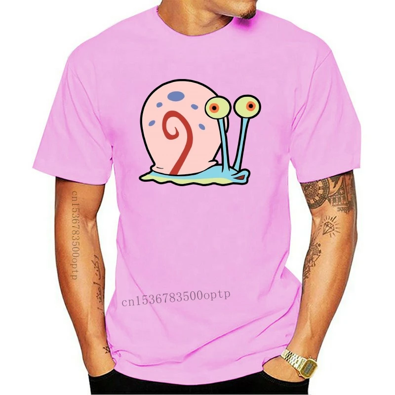 Mens Stylish Soft Round Neck Gary The Snail T Shirt unisex men women t shirt