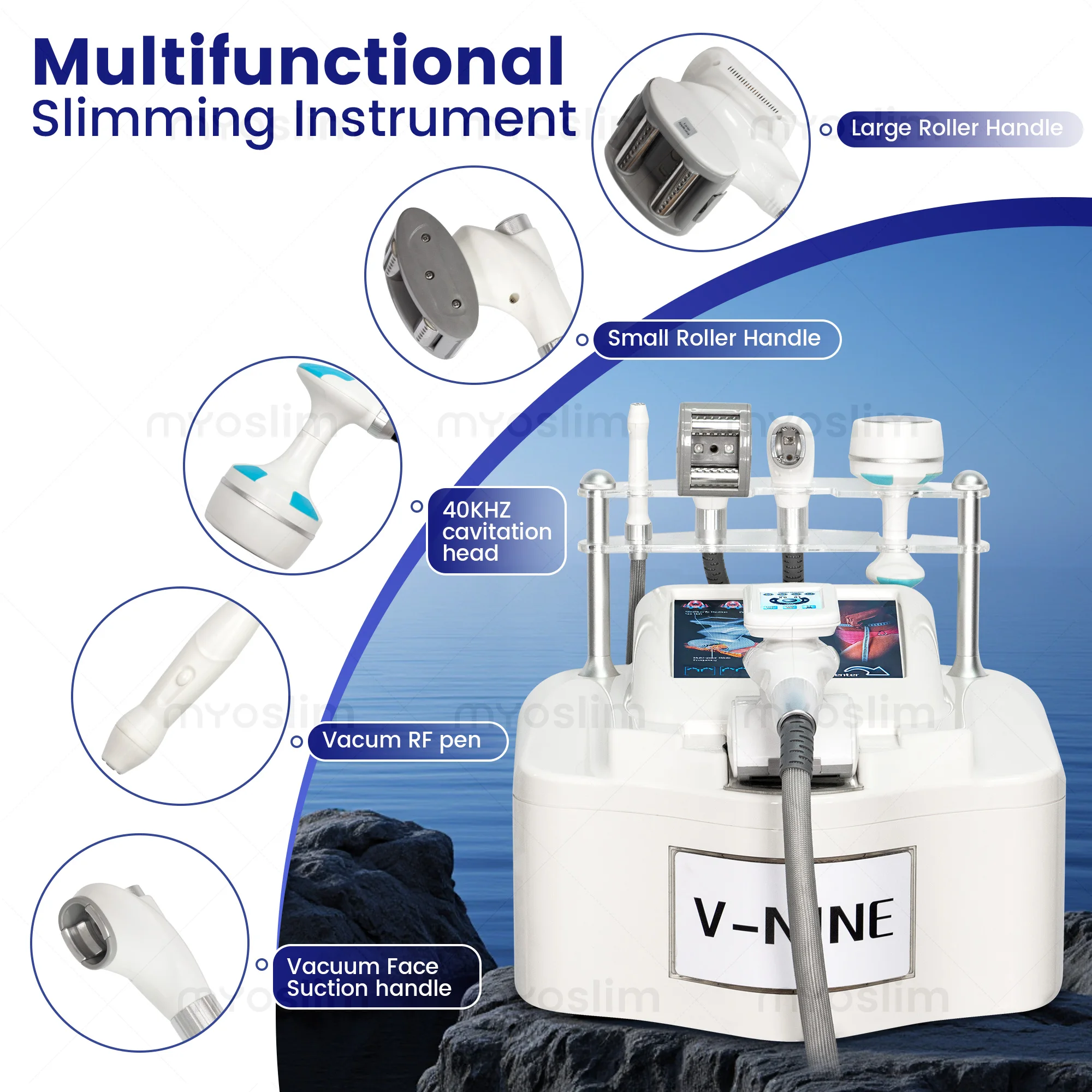 Portable V9 Vela Body Shape Weight loss Vacuum 85Kpa Cavitation Slimming Roller Shaping Massage Machine Fat Removal Face lift