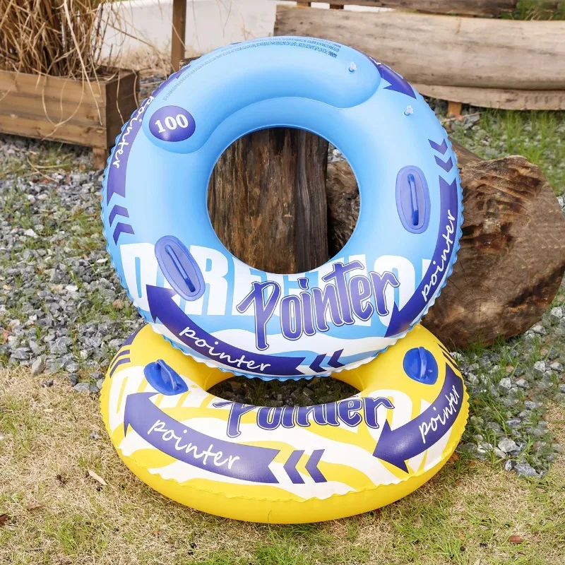 Volwassen dubbele airbag opblaasbare zwemringen met verbeterde verdikte handgrepen, perfect strandspeelgoed voor drijvend zwembad