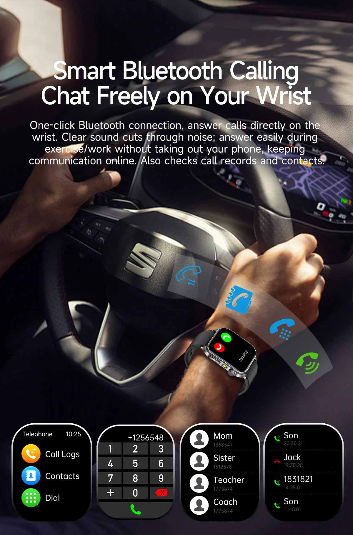 Smartwatch Avec Ecg Et Analyse De Santé Par Laser Dual-probe_voghion.com