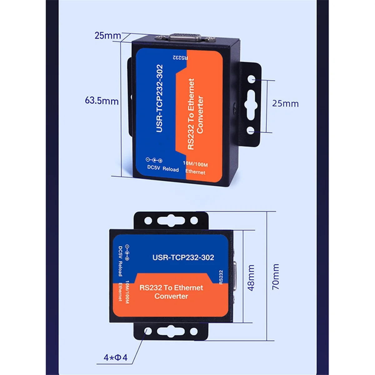 

Серверный модуль Ethernet -TCP232-302 Модуль сервера IP RS232 в Ethernet Поддержка преобразователя Ethernet