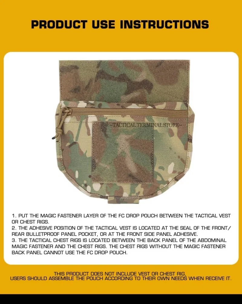 Taktische Bauchtasche FCPC V5 mit Klettverschluss für Plattenträger und Brustgurte – Detail 8