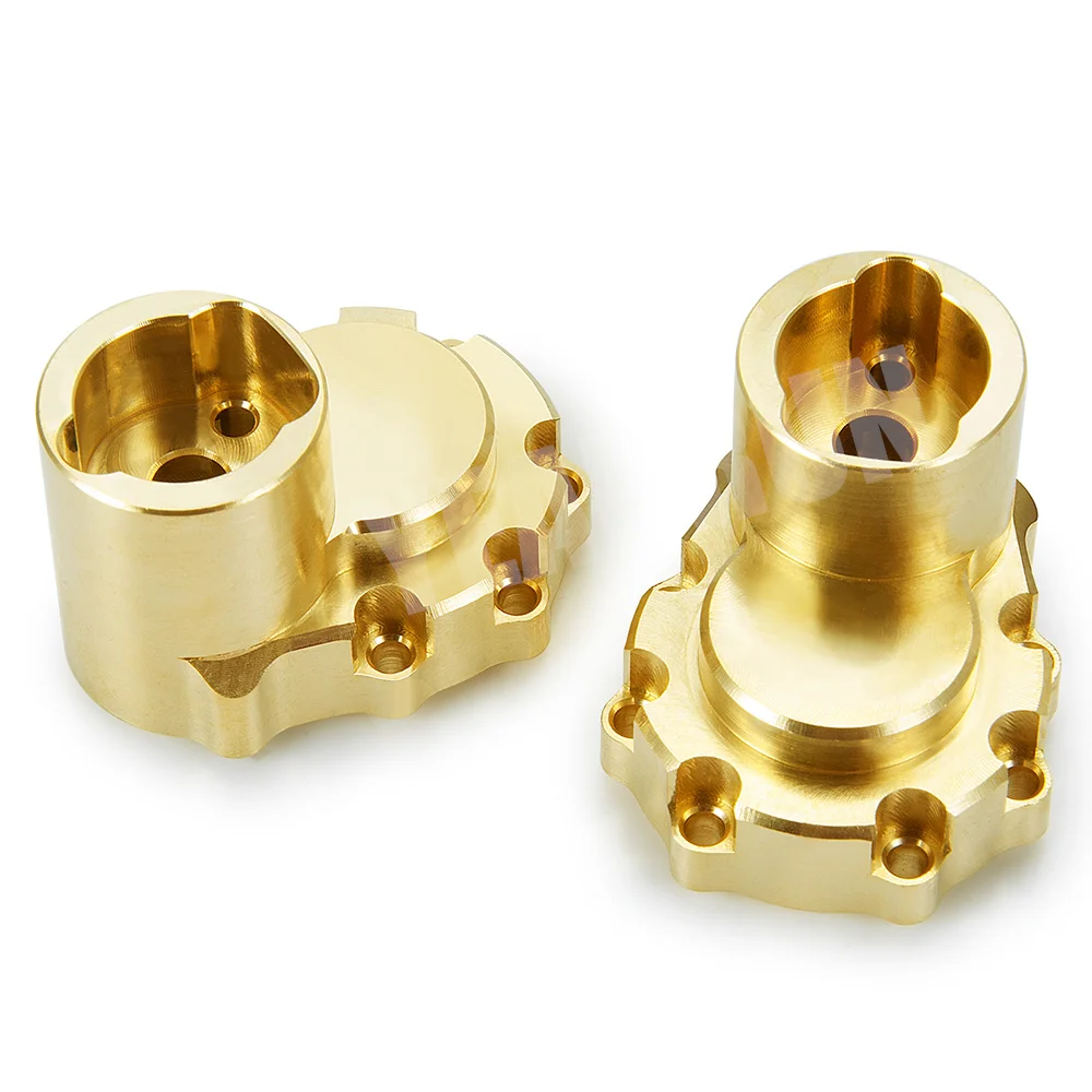 YEAHRUN 2 個真鍮リアアクスルナックルカップウェイトアダプター TRX-4 TRX4 1/10 RC クローラーカーモデルアップグレードパーツアクセサリー