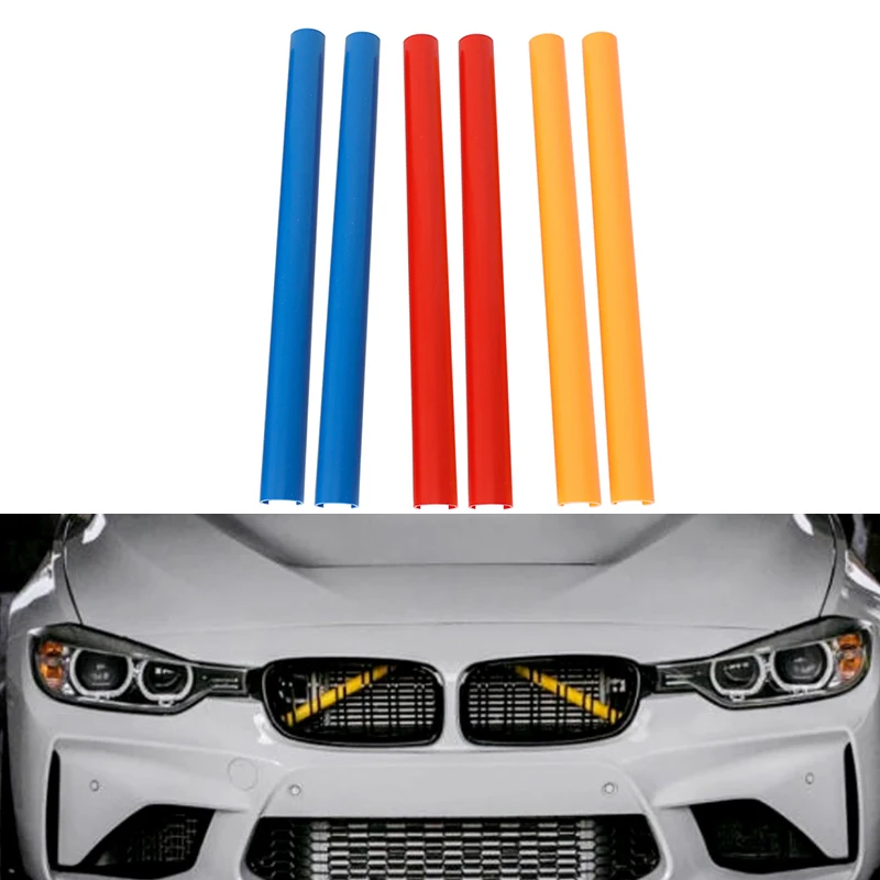 2Pcs Front Grille Trim Strips for BMW F10 F11 F02 F30 F32 3 4 5  Series Car Sport Styling Decoration Cover Frame F20 F21 F22 F23