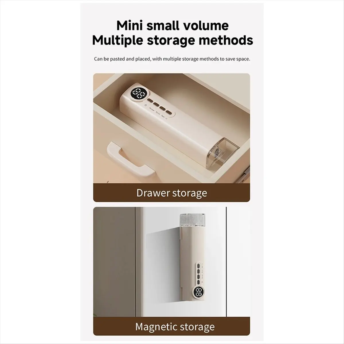 Sell Vacuum Sealer Digital Display Strong Suction Easy to Use Multi-Purpose Heat Sealer Rechargeable Food Bag Sealer