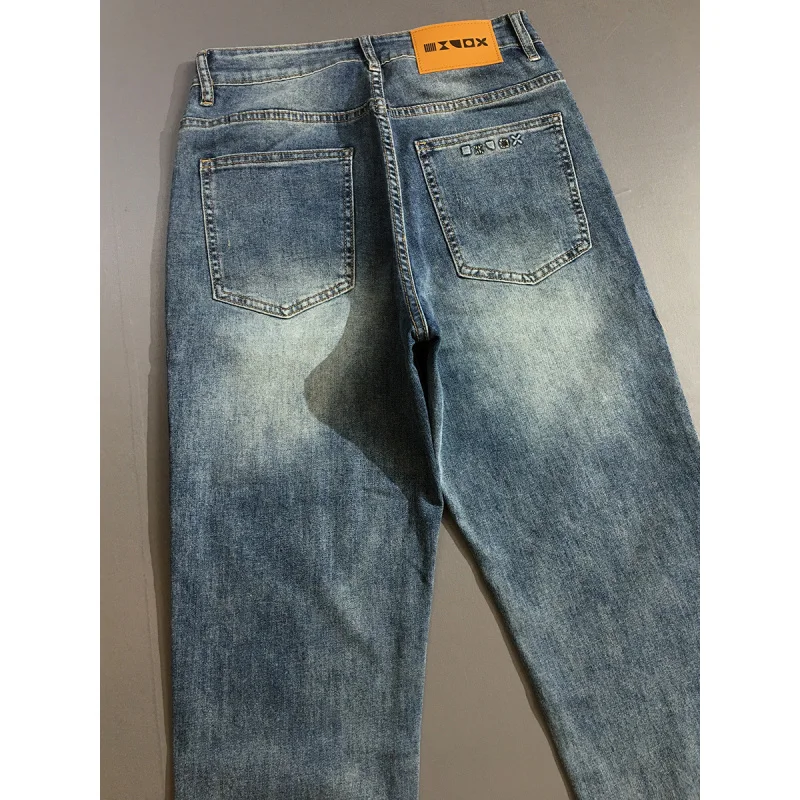 

Light luxury fashion retro spring/summer thin jeans for men 2025 new trendy brand casual small feet soft versatile pants