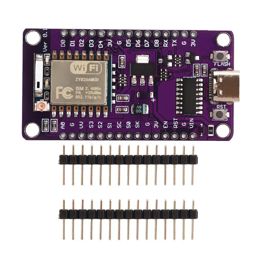 Serial Wireless WiFi Module CH340 ESP-07 ESP8266 Development Board Low Power IoT Circuit Board for Lua Programming Project