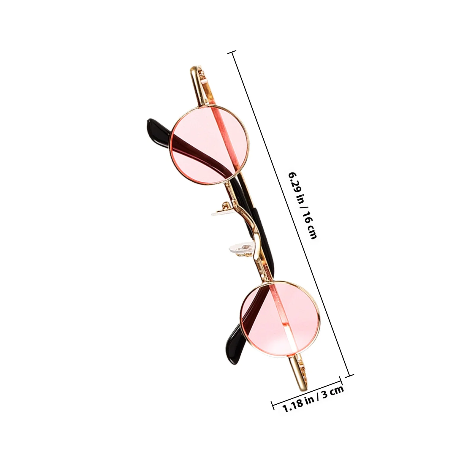 4 قطع نظارات شمسية دائرية صغيرة للنساء، ظلال صغيرة خفيفة الوزن للحماية من الأشعة فوق البنفسجية، نظارات كلاسيكية لحفلات الشاطئ والصيف والخارجية #5