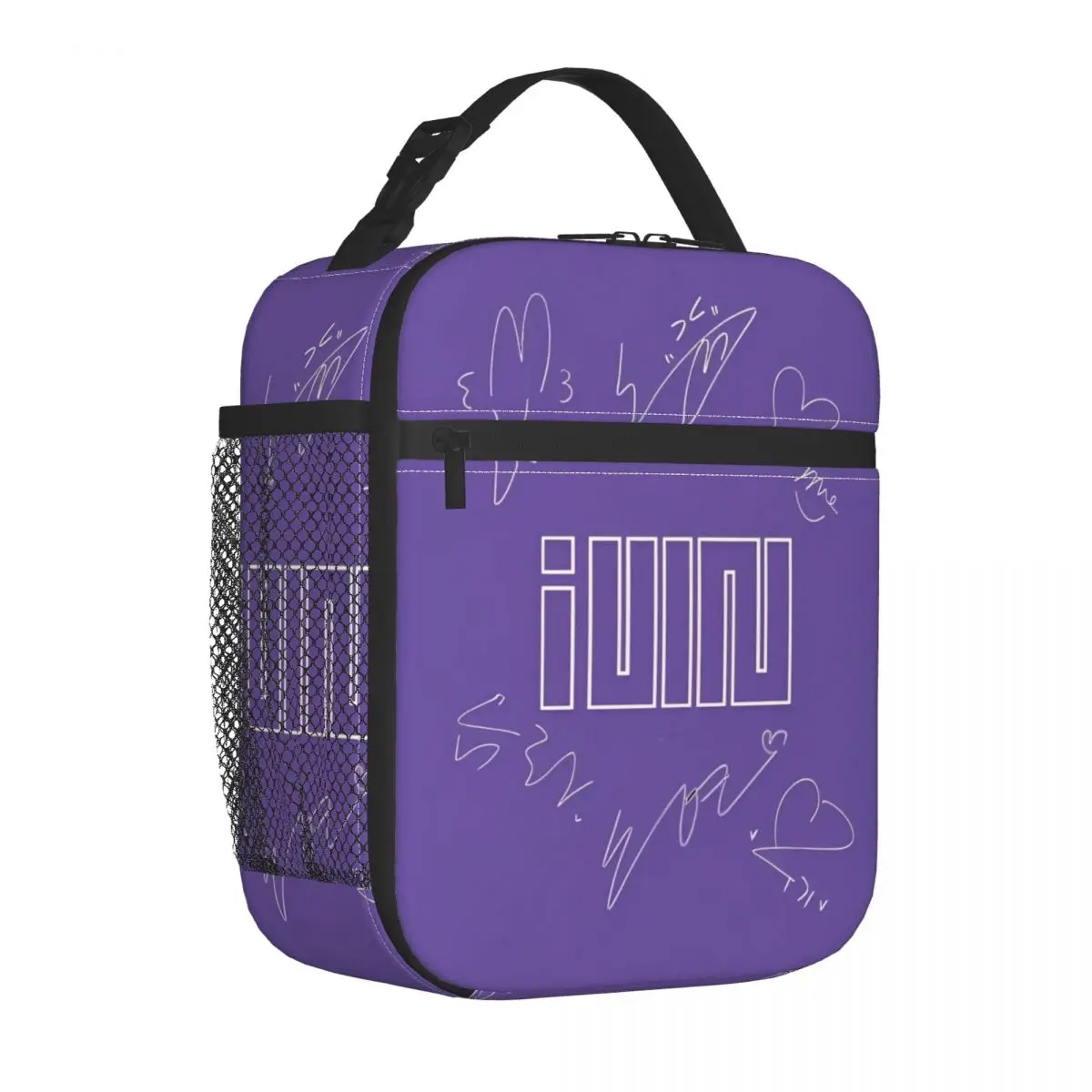 

(G) I-Dle Girl Group Insulated Lunch Bags Cooler Bag Meal Container K-Pop Leakproof Tote Lunch Box Food Handbags Beach Outdoor