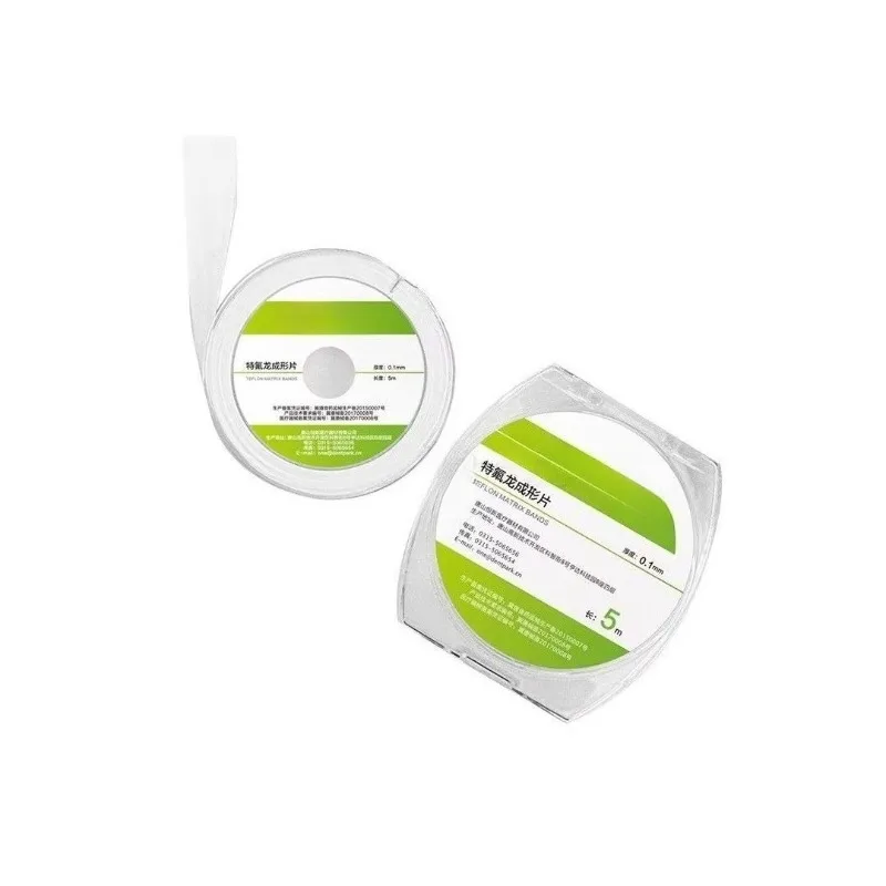 

5 м/рулон, стоматологические матричные ленты, тефлоновый формовочный лист, заполнение зубов, водой лента, сырье, толщина ремня 0,1 мм, материалы для ухода за полостью рта