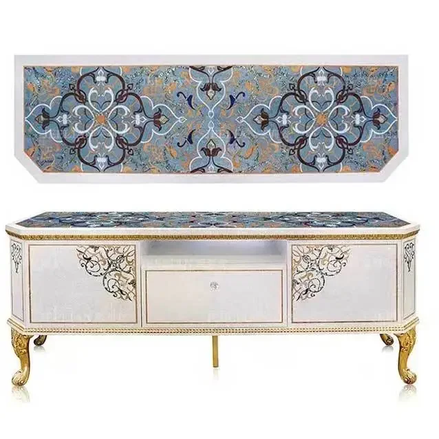 European retro TV cabinet can be processed shell luxury villa court wine cabinet neoclassical imported oak locker