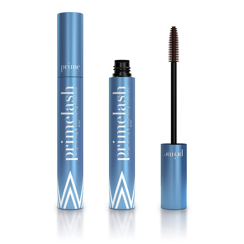 Mascara nero PrimeLash per donne anziane volumizzante di lunghezza incredibile in 2 cappotti a lunga tenuta zero clumps