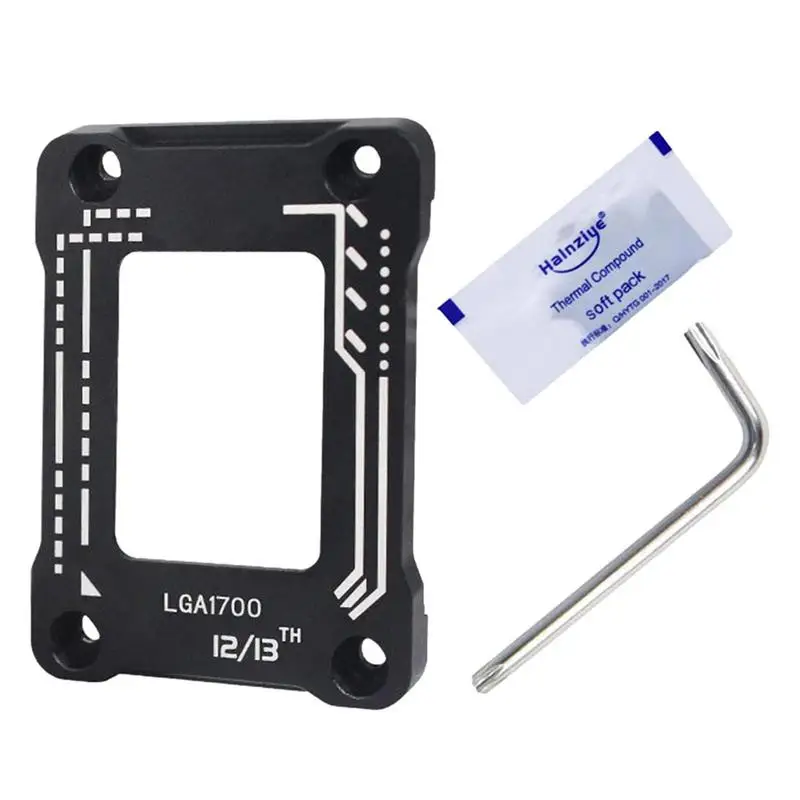 Cooling CPU Contact Frame Aluminum Alloy Contact Frames LGA 1700 Kit Heavy Duty Contact Frames CPU Bending Correction Bracket