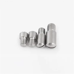 304 Stainless Steel Slotted Dome External Thread Cylindrical Pin Positioning Pin Shaft Fastener M6-M10