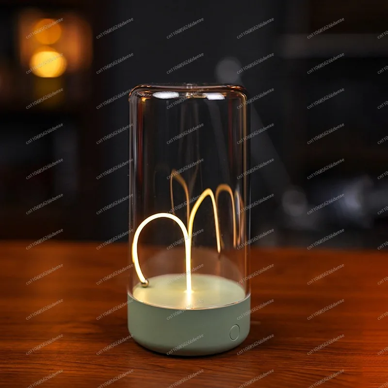 Creative Night Light Rechargeable Bedside Ambient Lamp, Bedroom Gaming Sleep Light for Baby Nursing
